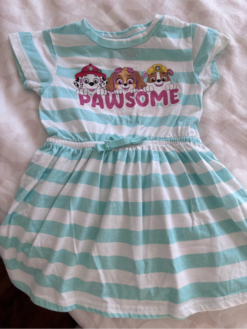 Paw Patrol Nickelodeon Mint Green, White top / Tunic 2T